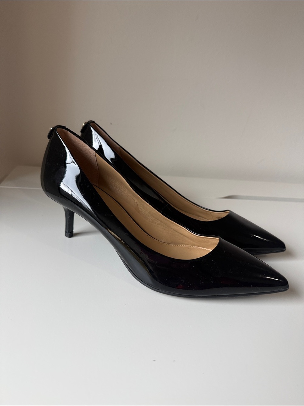 Michael Kora Black Patent Pointed Toe Pumps (brand new, never been worn)